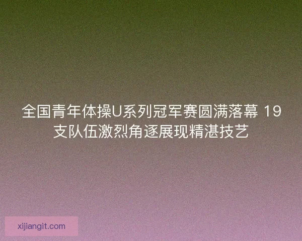全国青年体操U系列冠军赛圆满落幕 19支队伍激烈角逐展现精湛技艺